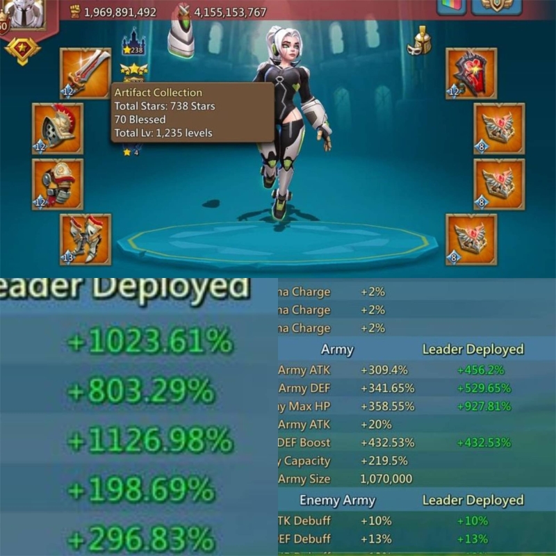 🔥 BELLA FULL CHAMP | 3 HERO 11K GOLD | 1450%