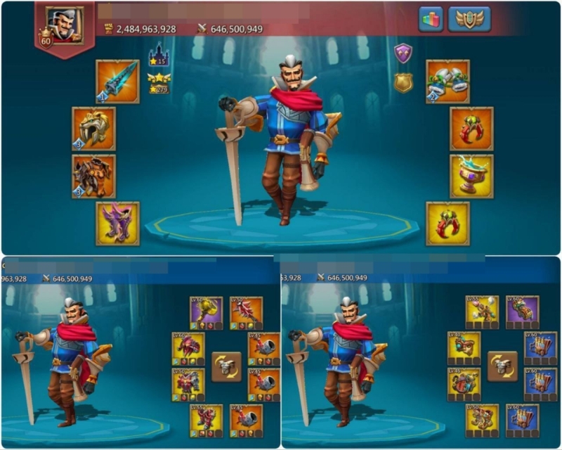 2.4b T5 / 6m t5 / 9 gold heros