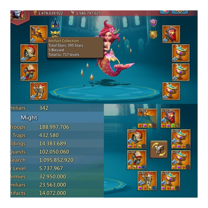 4+1 champ / Max stats 1101/1032/1010
