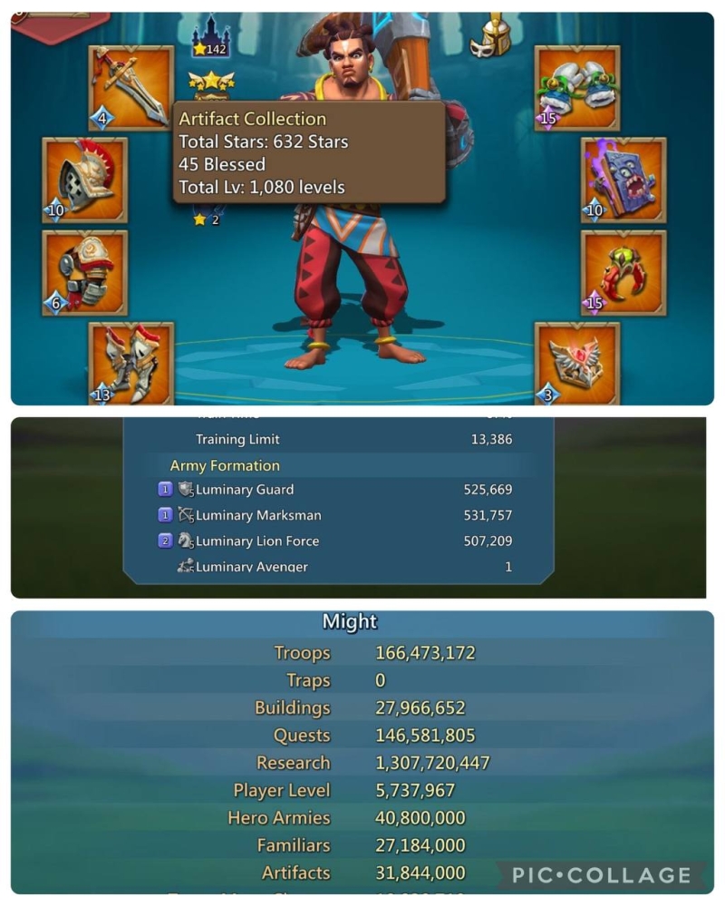 7 mythic champ / 1324-1231-1347 (max)
