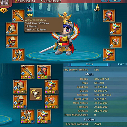 low quest leader /  6 mythic champs / 5 cups
