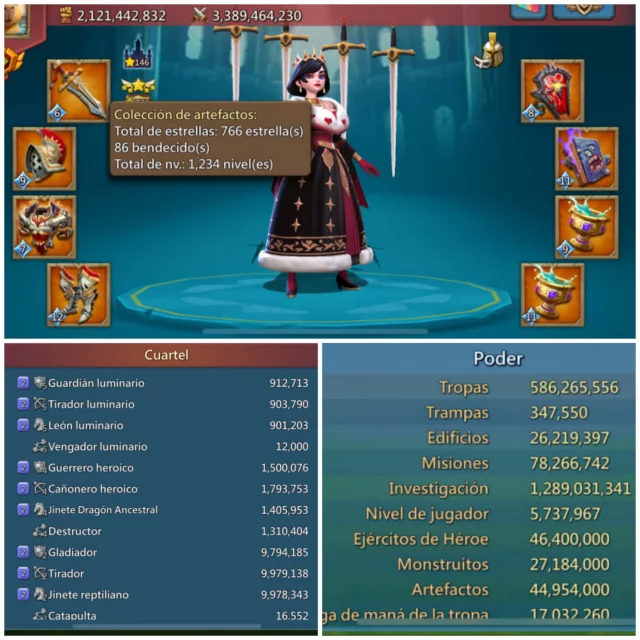 CUENTA LORDS MOBILE | 7 CHAMP | REF F5BA1