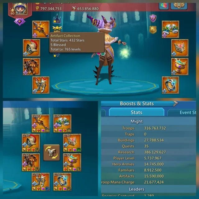 CUENTA LORDS MOBILE | 4 CHAMP | REF B24D9 · 1 / 1