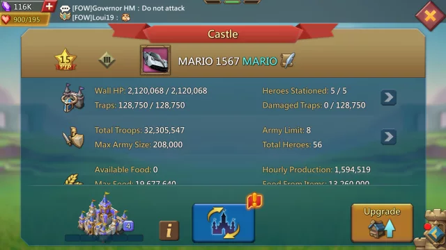 2.47B T5 | 1.2B Research | 31.9M Troops | VIP15 · 7 / 8