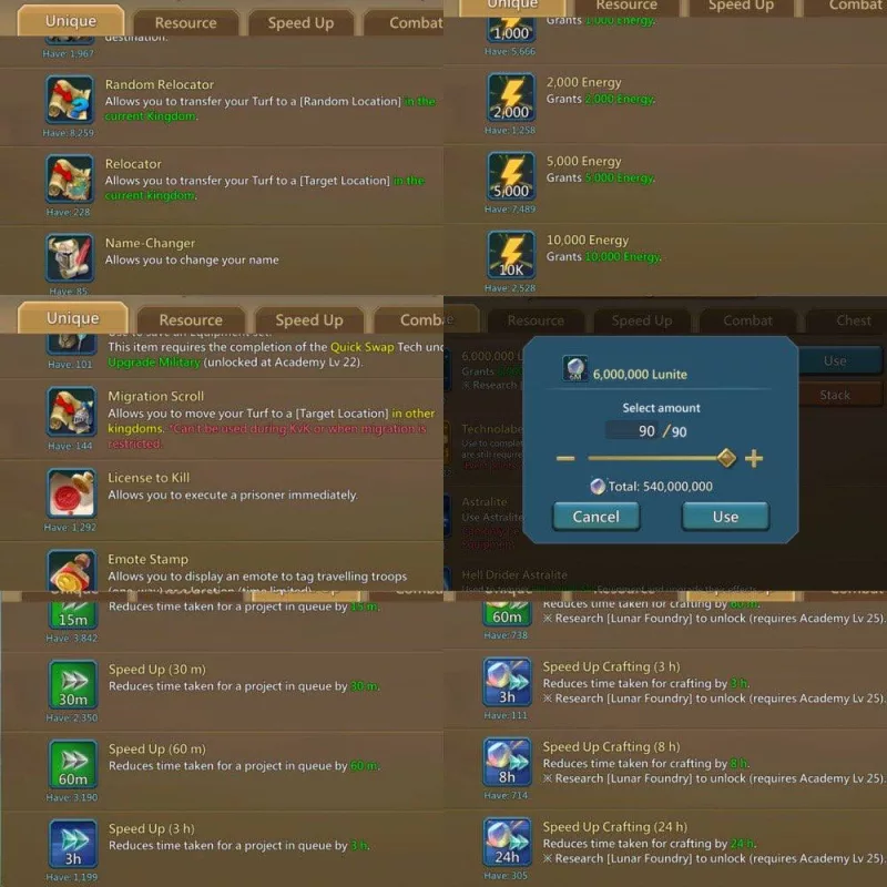 Full Champ / 1079-1021-1005% stats