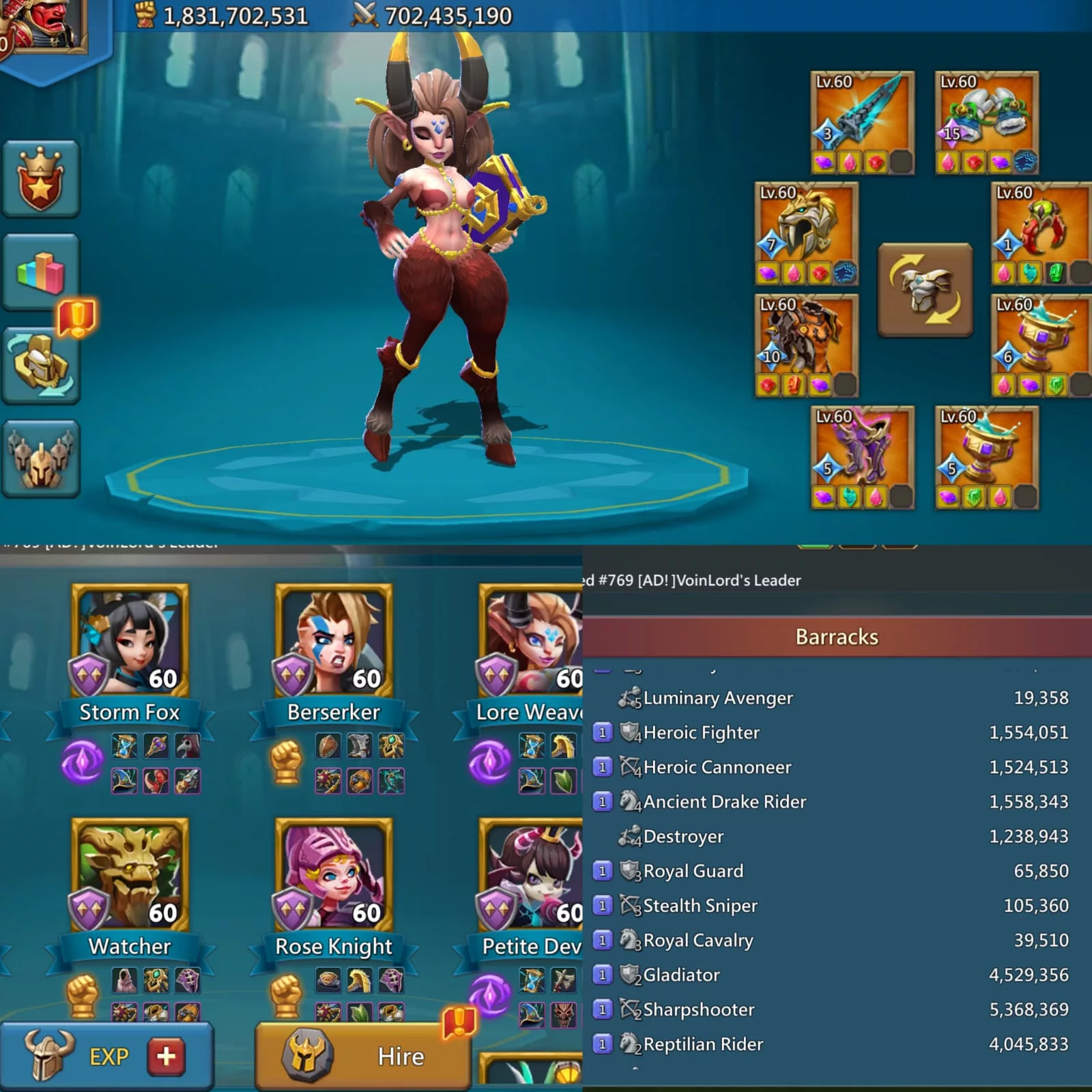 CUENTA LORDS MOBILE | REF D5B5A